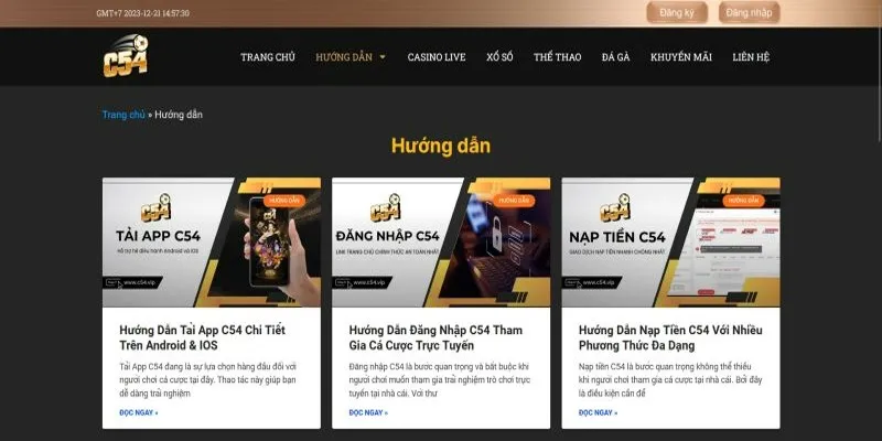 Truy cập website cá cược chính thức để lấy link cài đặt