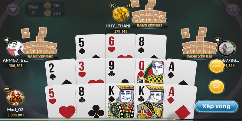 Nắm vững trình tự xếp bài theo quy tắc